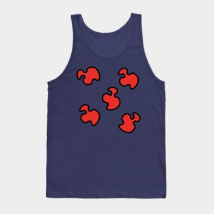 Black line red shape Tank Top